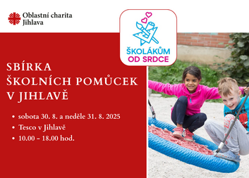 Sbírka Školákům od srdce v Jihlavě