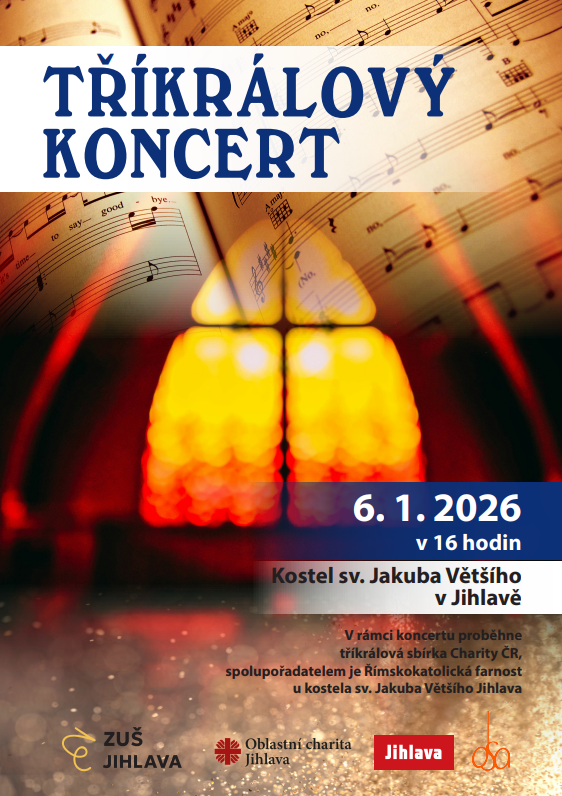 Tříkrálový koncert ZUŠ Jihlava 6.1.2026