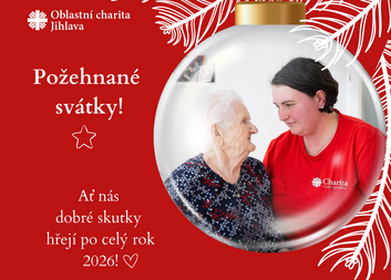 Přání a PF z Oblastní charity Jihlava